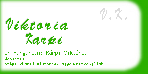 viktoria karpi business card