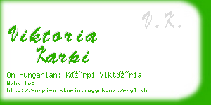 viktoria karpi business card